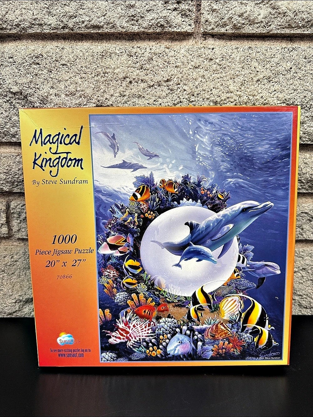 SunsOut Magical Kingdom Steve Sundram 1000 Piece Puzzle #70866 Dolphins